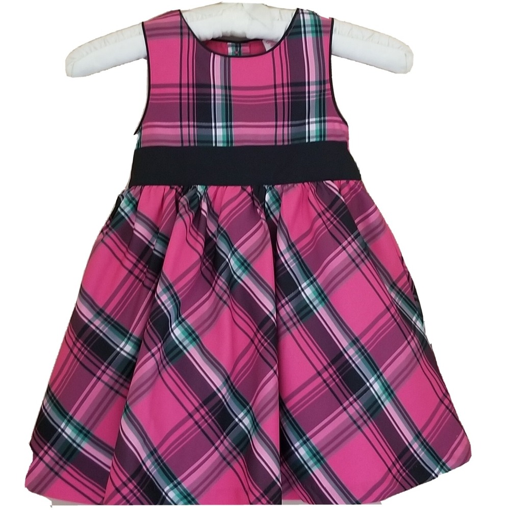 OSHKOSH B'gosh Sleeveless 2-Layer Skirt Button Closure Dress Girl's Sz 2T (NEW)